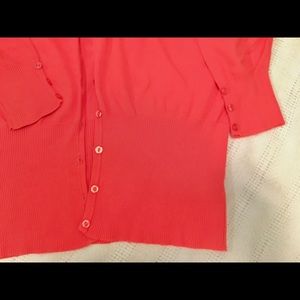 Coral cardigan